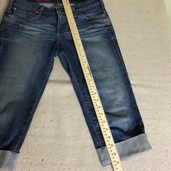 Adriano Goldschmied  Bermuda Shorts Sz 28R EUC Med Wash Rolled Hem Jean Shorts - Picture 7 of 14